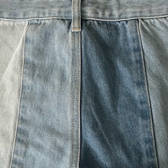 GLASSON Patchwork Mid Rise Denim Jean Sz 6 - Picture 3 of 11